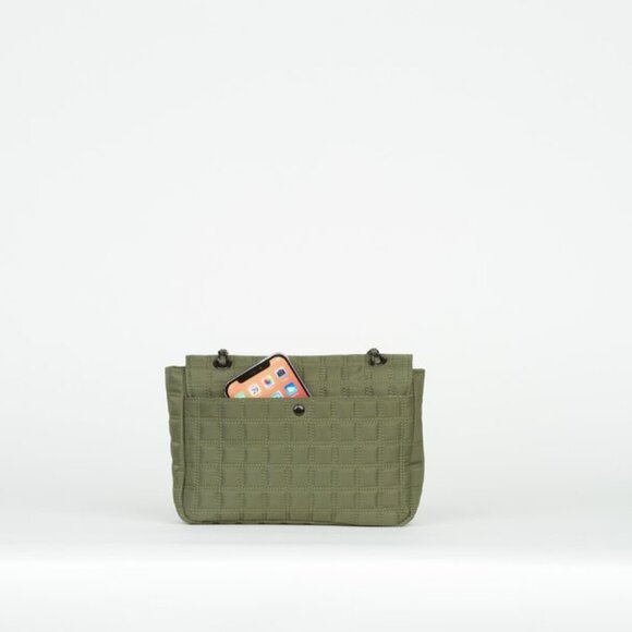 NWT IHKWIP Quilted Flap Convertible Shoulder Bag w/ Chain Strap - Picture 4 of 8